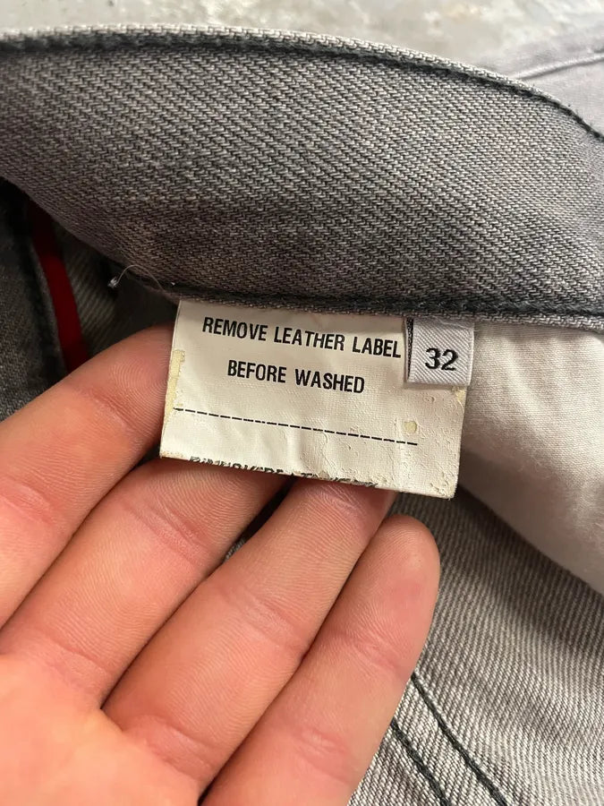 Prada Grey Washed Denim Jeans (S/M) HvqGMdM 11