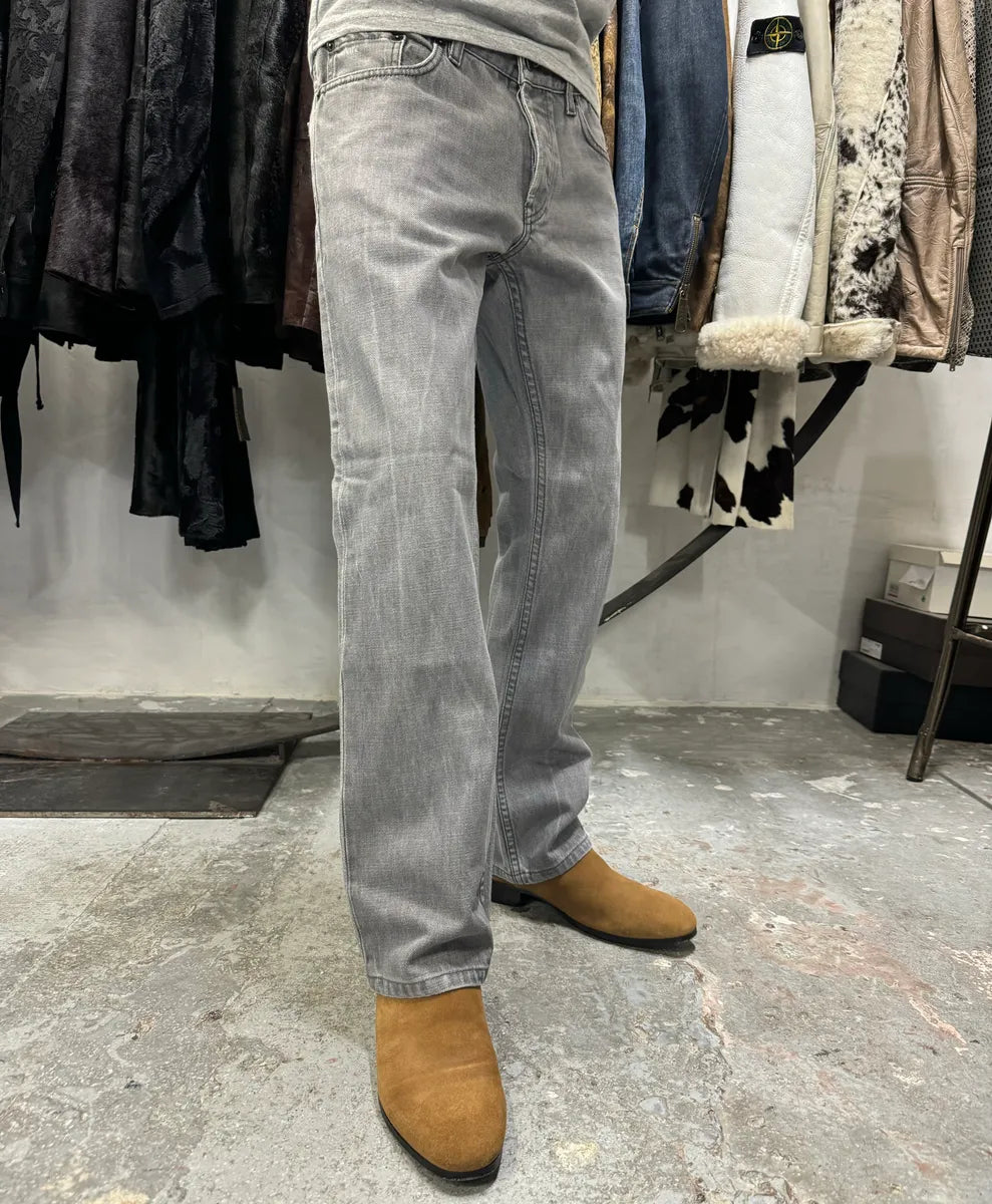 Prada Grey Washed Denim Jeans (S/M) HvqGMdM 2