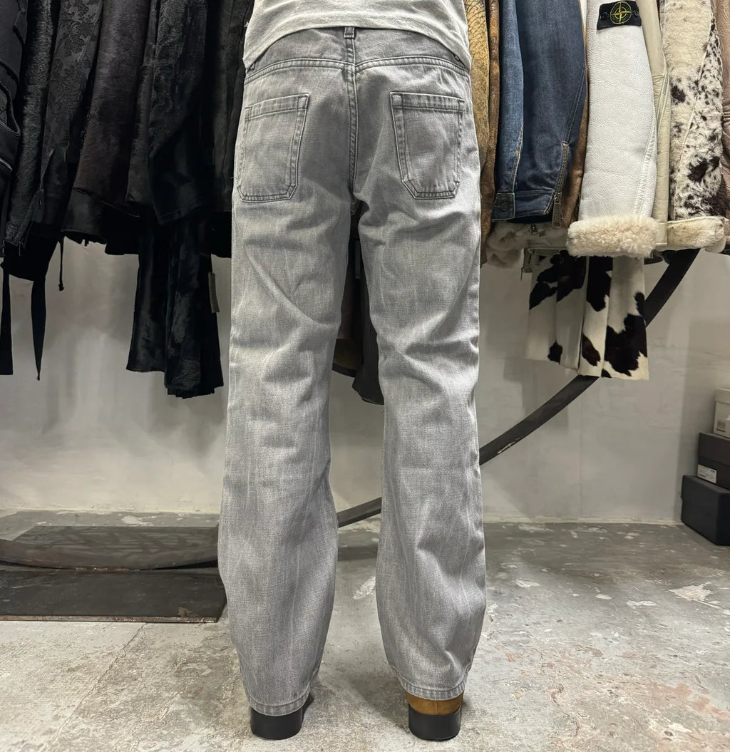 Prada Grey Washed Denim Jeans (S/M) HvqGMdM 3