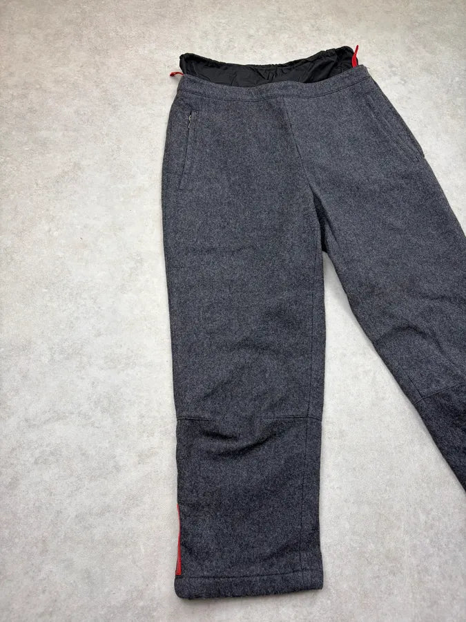 2000s Prada Grey Wool Linea Rossa Capri Pants xUmYOBT 5