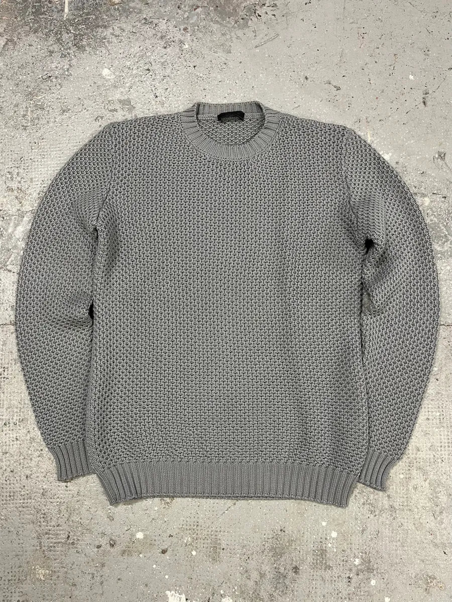 Prada Grey Wool Imperial Sweater (M/L) 0