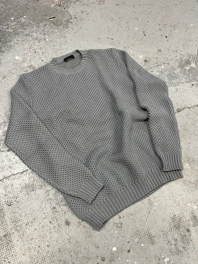 Prada Grey Wool Imperial Sweater (M/L) 2