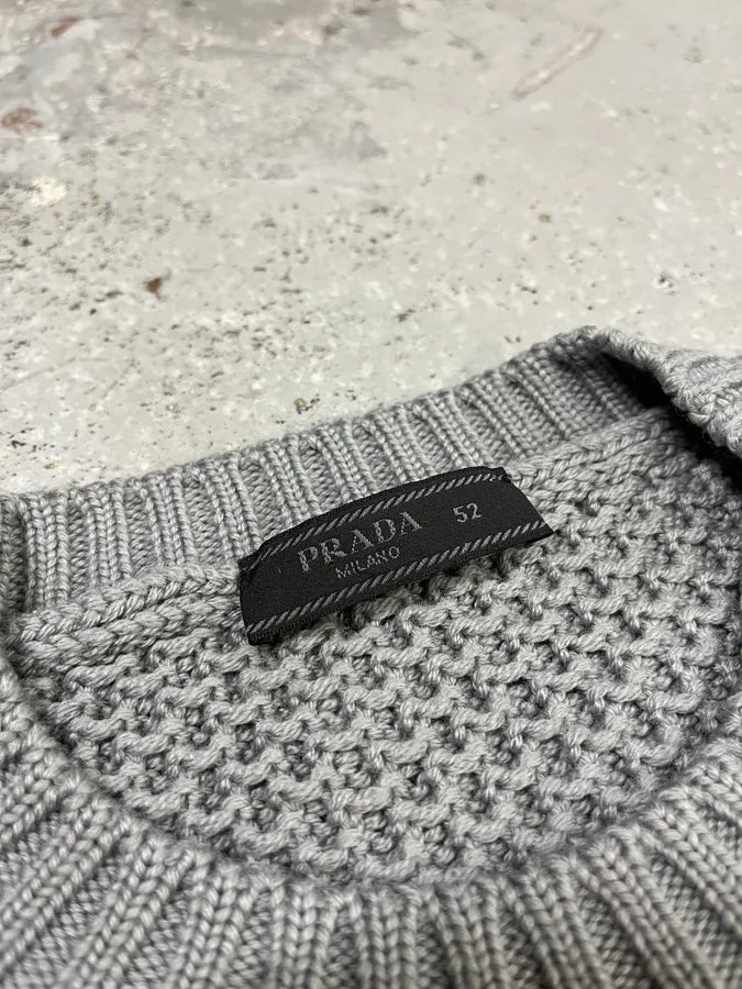 Prada Grey Wool Imperial Sweater (M/L) 5
