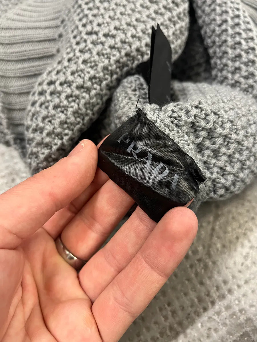 Prada Grey Wool Imperial Sweater (M/L) 8