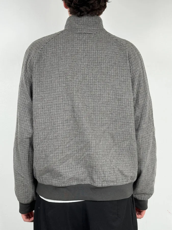 2000s Prada Grey Wool Houndstooth Jacket XcIxDbc 2