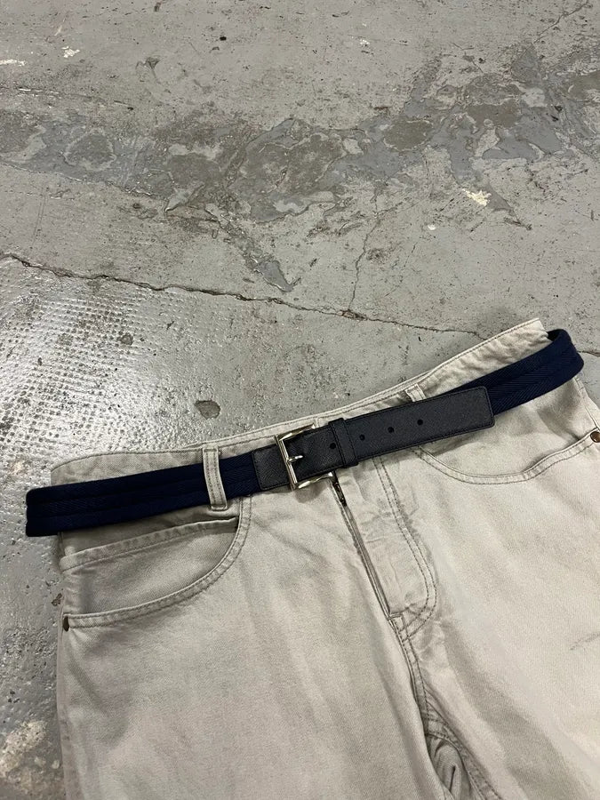 Prada Hybrid Navy Belt JmTsTBF 2