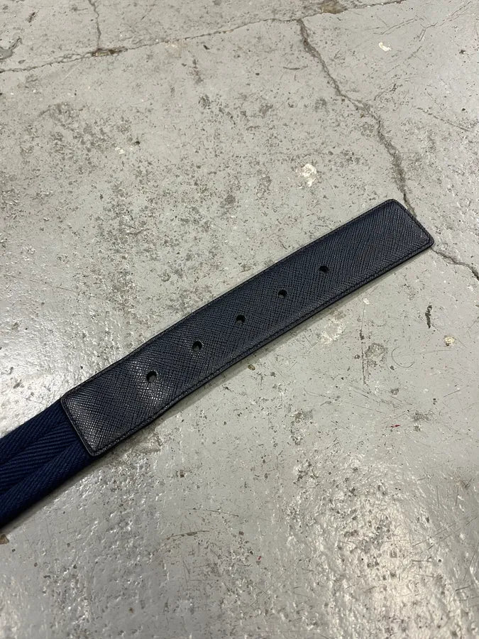 Prada Hybrid Navy Belt JmTsTBF 6