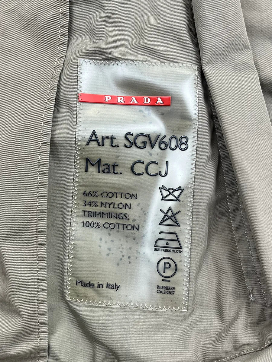2000s Prada Khaki Multi-Pocket Light Jacket IQfhLLo 11