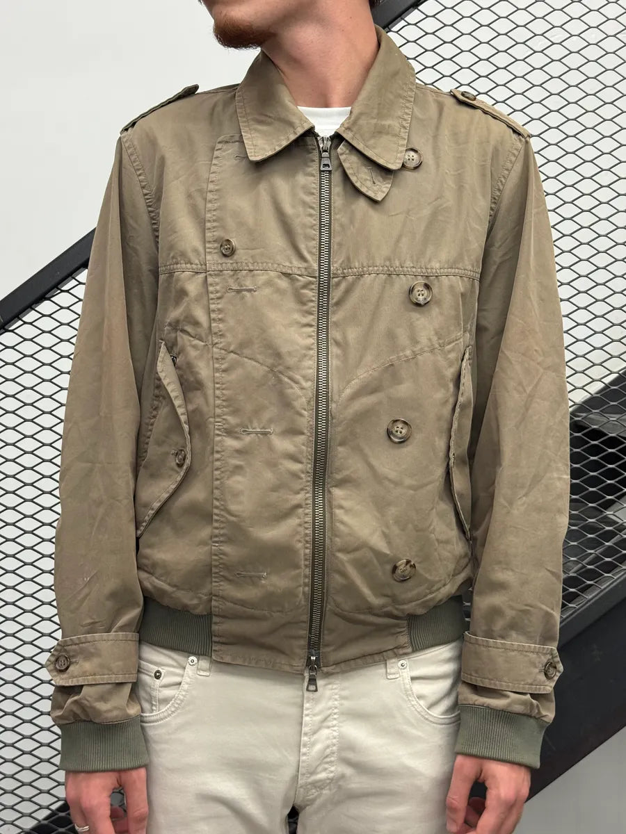 2000s Prada Khaki Multi-Pocket Light Jacket IQfhLLo 0