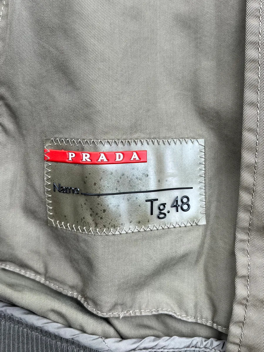 2000s Prada Khaki Multi-Pocket Light Jacket IQfhLLo 10