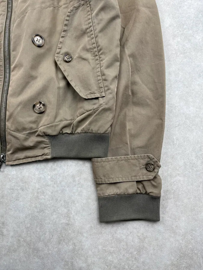 2000s Prada Khaki Multi-Pocket Light Jacket IQfhLLo 8