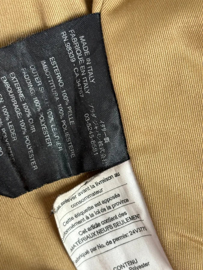 2000s Prada Brown Avant-Garde Leather Asymmetrical Jacket ojixzLE 14