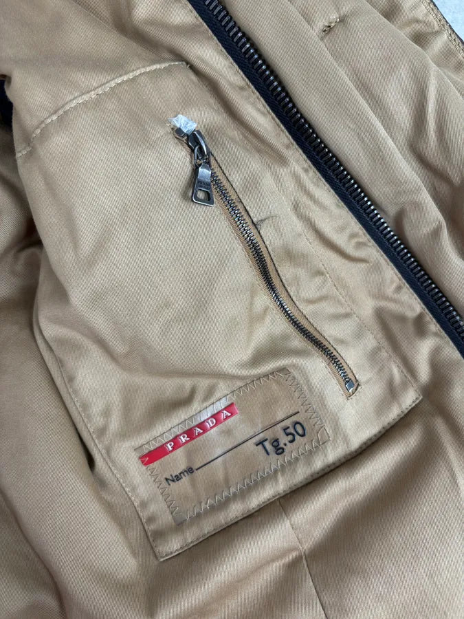 2000s Prada Brown Avant-Garde Leather Asymmetrical Jacket ojixzLE 10