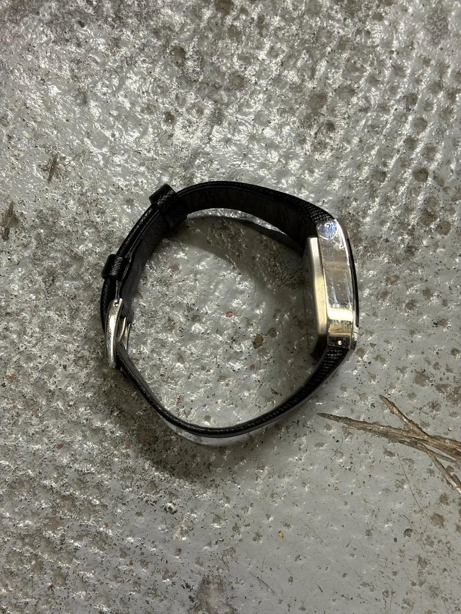 Prada LG LBA Black Chrono Avant-Garde Watch hxpcxoe 4