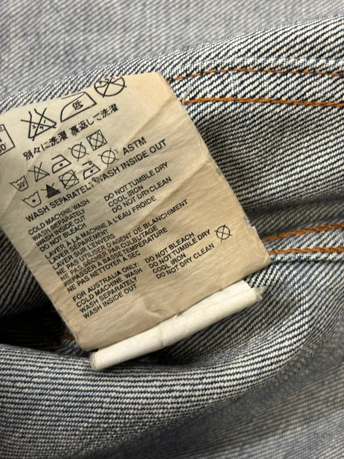 AW2004 Prada Light Blue Denim Cargo Pocket Jacket dHpDYHa 11