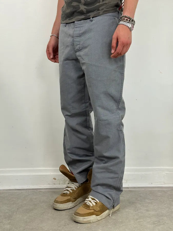 2000s Prada Light Blue Denim Zip-Leg Pants VNJfYAJ 2