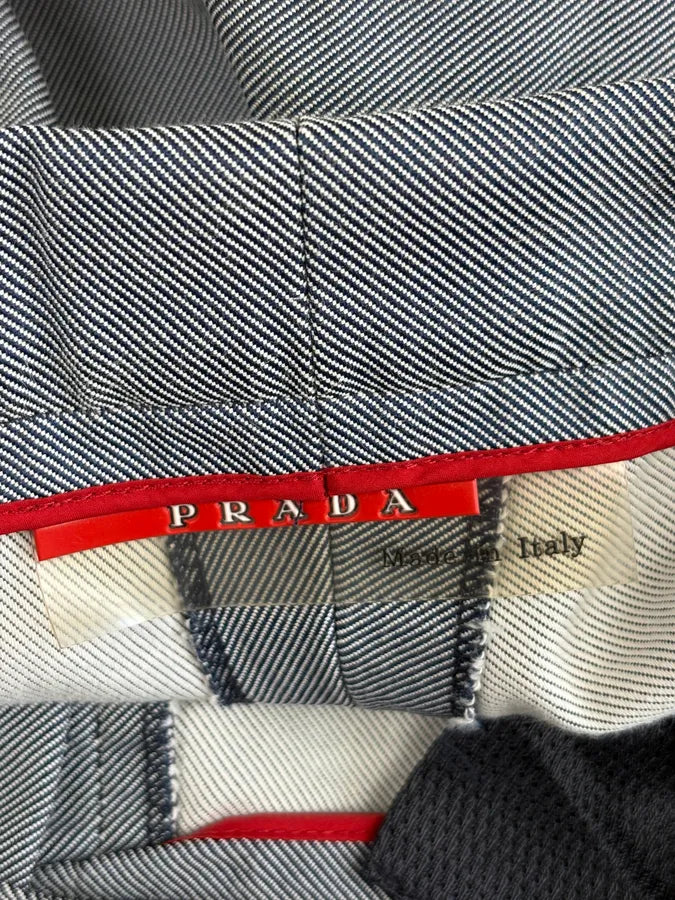 2000s Prada Light Blue Denim Zip-Leg Pants VNJfYAJ 7