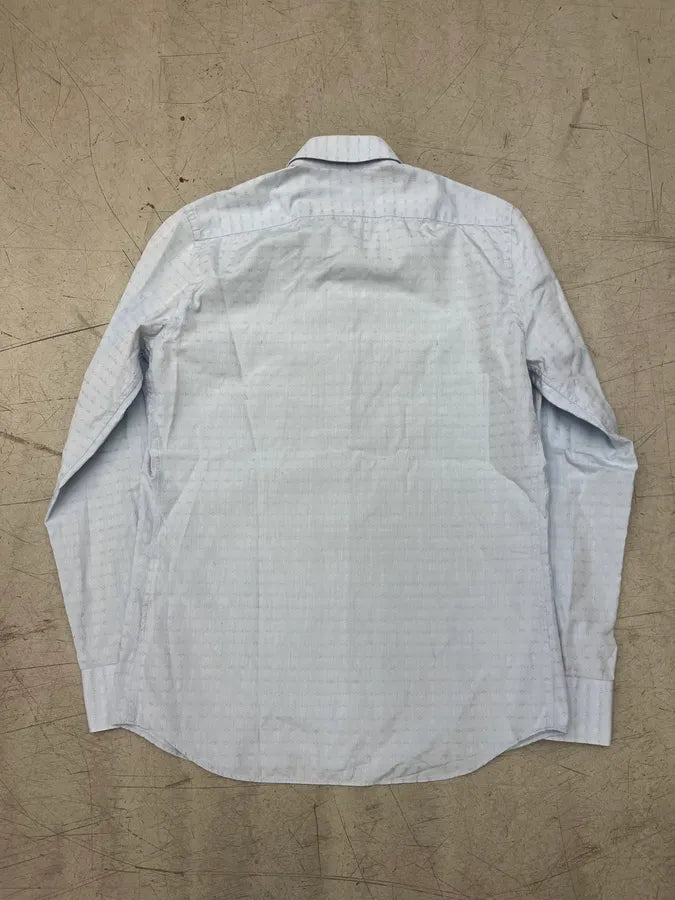 2000s Prada Light Blue Monogram Shirt YSroGVL 5