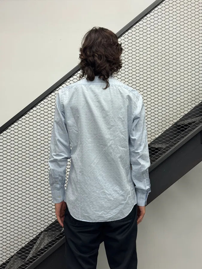2000s Prada Light Blue Monogram Shirt YSroGVL 2