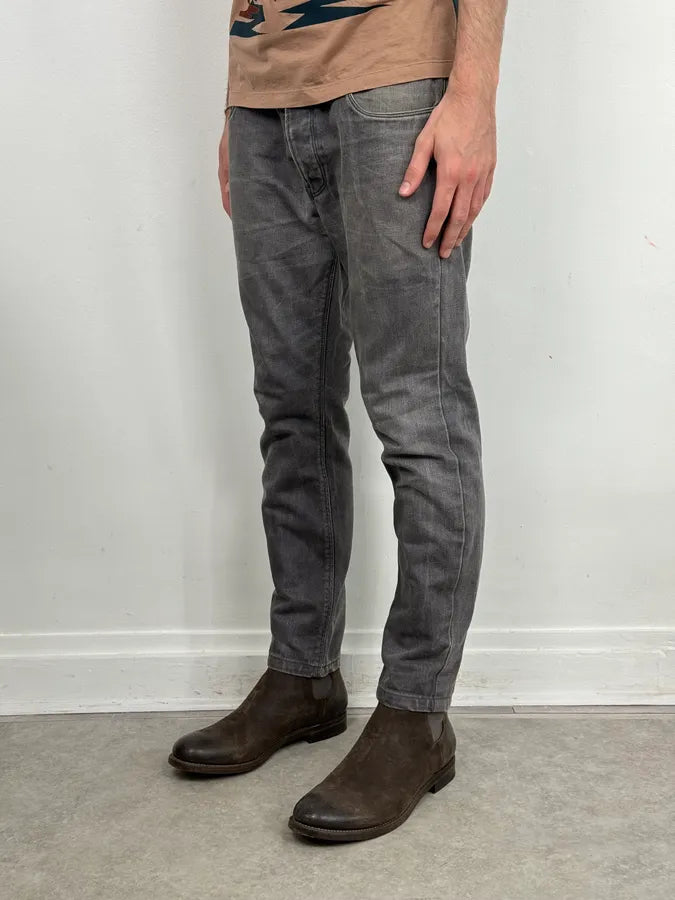 2000s Prada Light Grey Denim Slim Jeans TgNqFtP 2