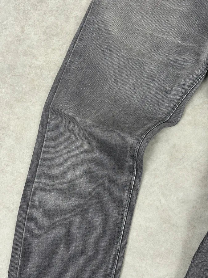 2000s Prada Light Grey Denim Slim Jeans TgNqFtP 9