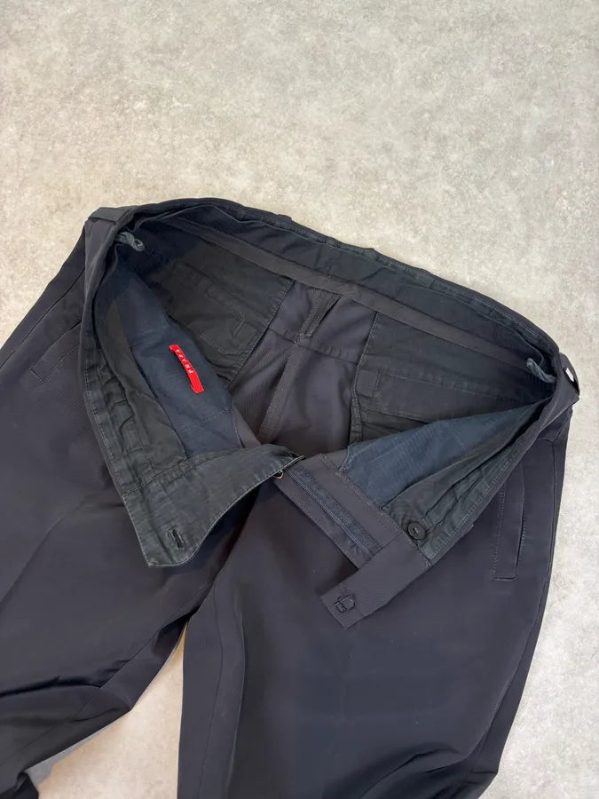 SS2008 Prada Linea Rossa Black Technical Trousers  ivAXikZ 7