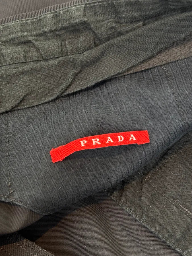 SS2008 Prada Linea Rossa Black Technical Trousers  ivAXikZ 9