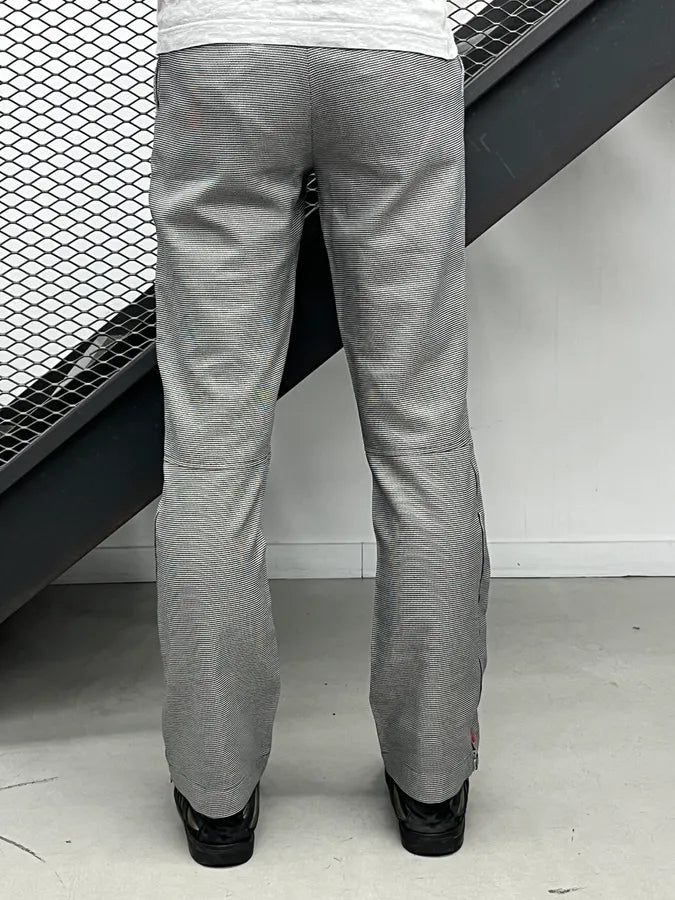 SS2003 Prada Linea Rossa Black & White Checked Nylon Pants eKAcVCs 4
