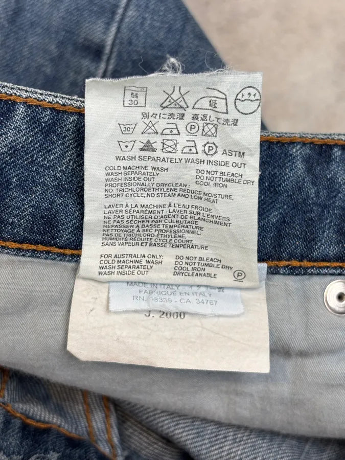 2000s Prada Blue Worker Denim Jeans  bgxUNrH 11