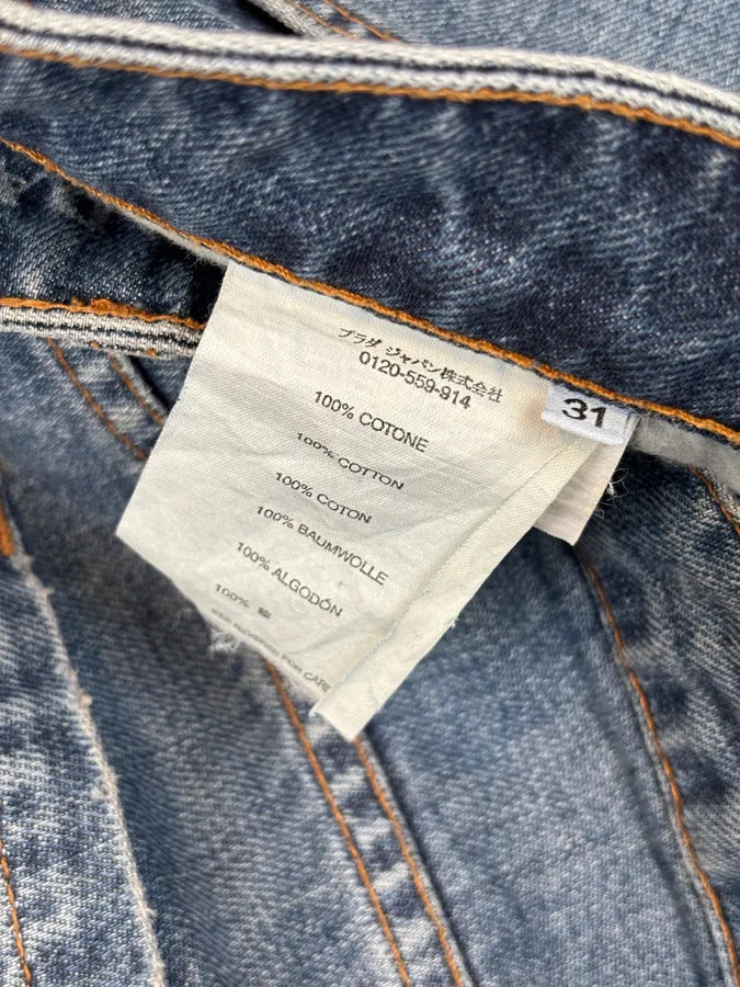 2000s Prada Blue Worker Denim Jeans  bgxUNrH 10