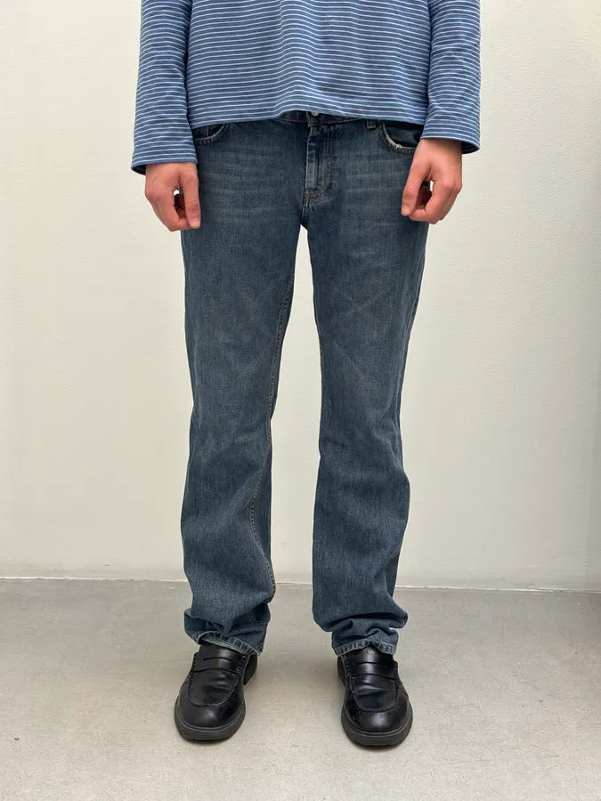 2000s Prada Blue Worker Denim Jeans  bgxUNrH 1