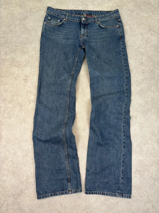 2000s Prada Blue Worker Denim Jeans  bgxUNrH 0
