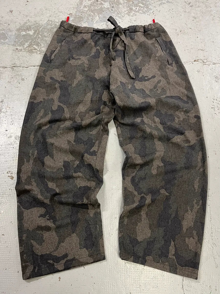 Prada Linea Rossa Camo Grey Wool Pants tZhfntY 0