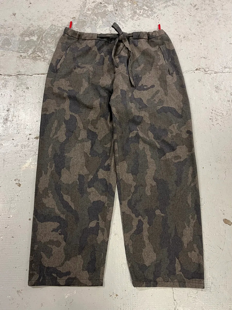Prada Linea Rossa Camo Grey Wool Pants tZhfntY 4
