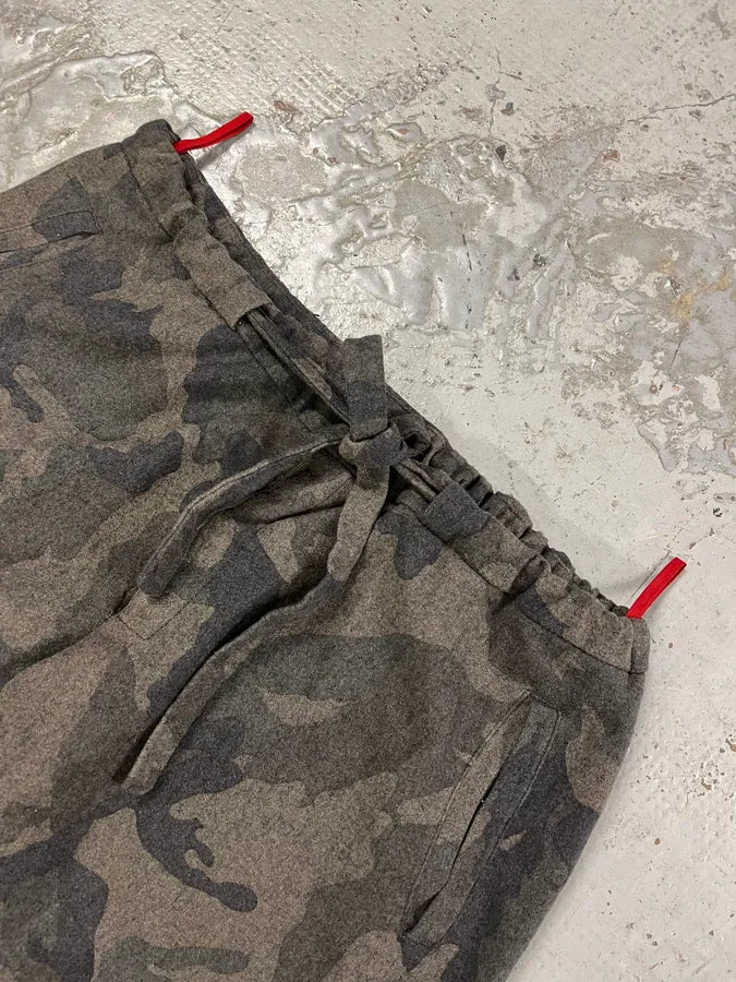 Prada Linea Rossa Camo Grey Wool Pants tZhfntY 5