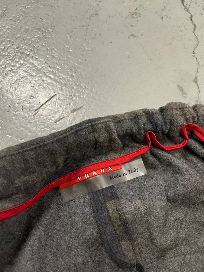 Prada Linea Rossa Camo Grey Wool Pants tZhfntY 9