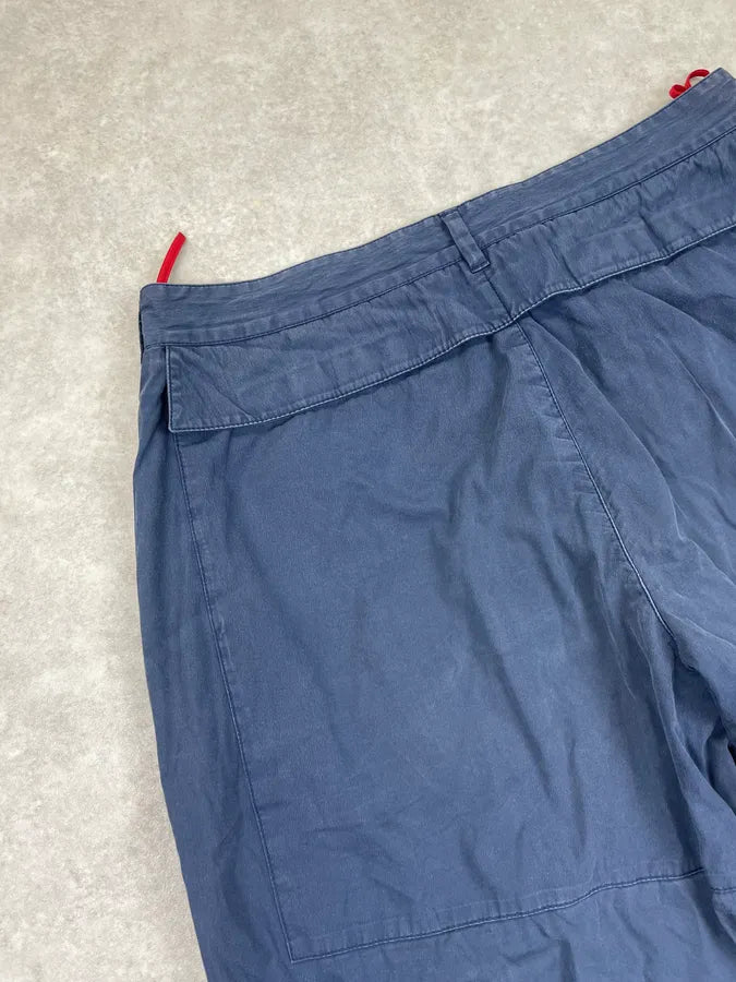 2000s Prada Linea Rossa Cargo Blue Pants snwcBdR 9