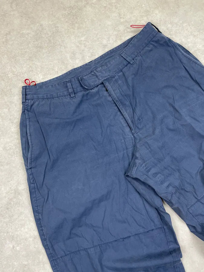 2000s Prada Linea Rossa Cargo Blue Pants snwcBdR 6