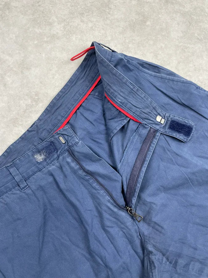 2000s Prada Linea Rossa Cargo Blue Pants snwcBdR 8