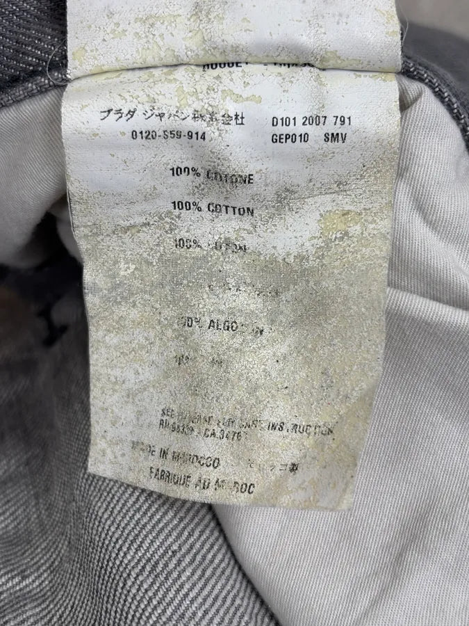 SS2007 Prada Cozy Grey Denim Jeans JfkSvBG 13
