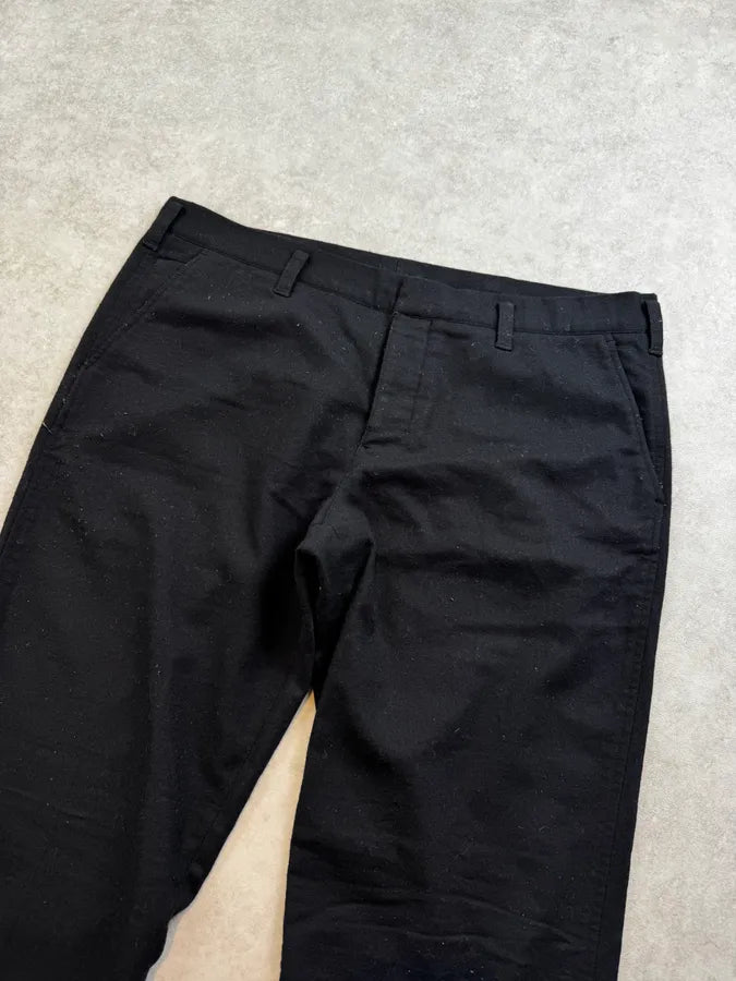 2000s Prada Linea Rossa Navy Side Zip Wool Pants kwFFkGu 5