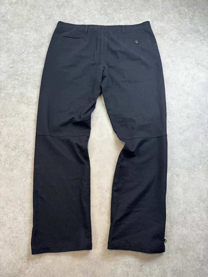 2000s Prada Linea Rossa Navy Side Zip Wool Pants kwFFkGu 1