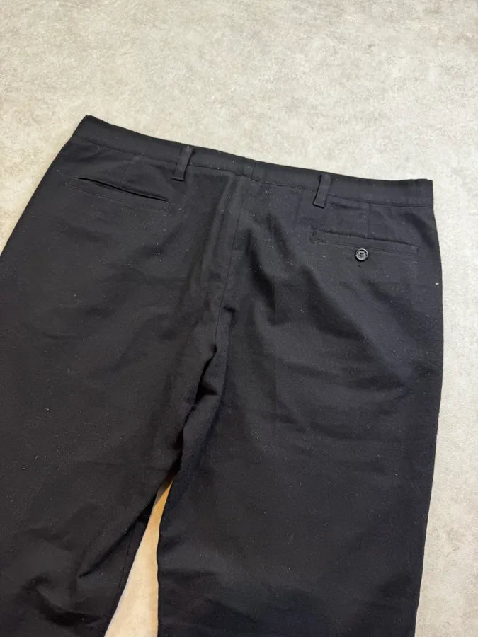 2000s Prada Linea Rossa Navy Side Zip Wool Pants kwFFkGu 6