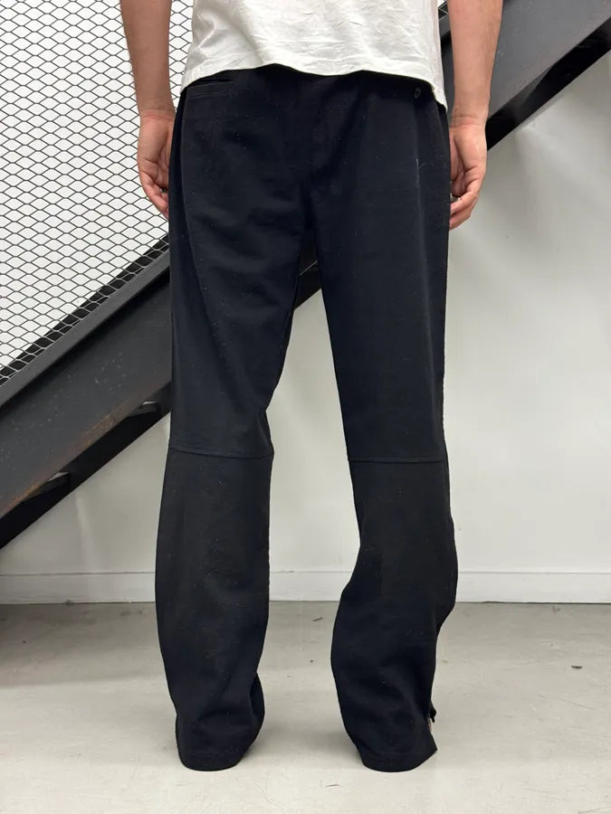 2000s Prada Linea Rossa Navy Side Zip Wool Pants kwFFkGu 4