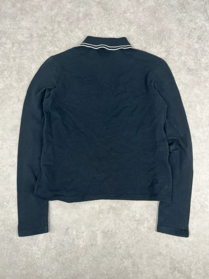 2000s Luna Rossa Black Logo Longsleeve Polo idhLfaP 5