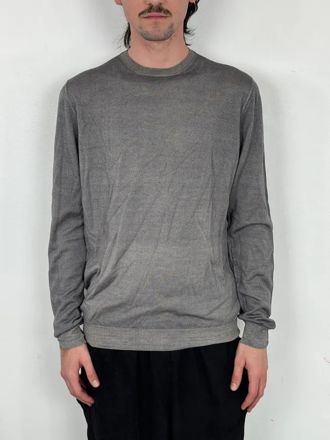 AW2009 Prada Luna Rossa Grey Gradient Classic Sweater JCDnWcn 1