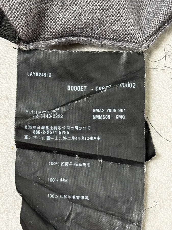 AW2009 Prada Luna Rossa Grey Gradient Classic Sweater JCDnWcn 10