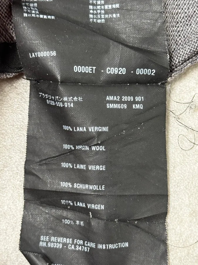 AW2009 Prada Luna Rossa Grey Gradient Classic Sweater JCDnWcn 11