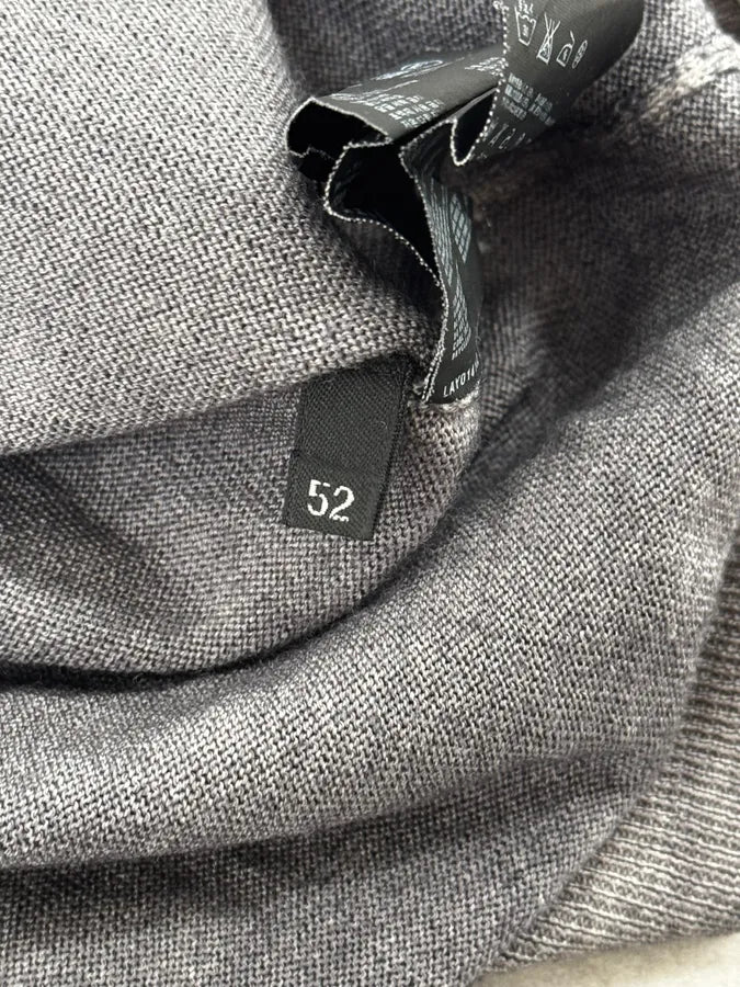 AW2009 Prada Luna Rossa Grey Gradient Classic Sweater JCDnWcn 9