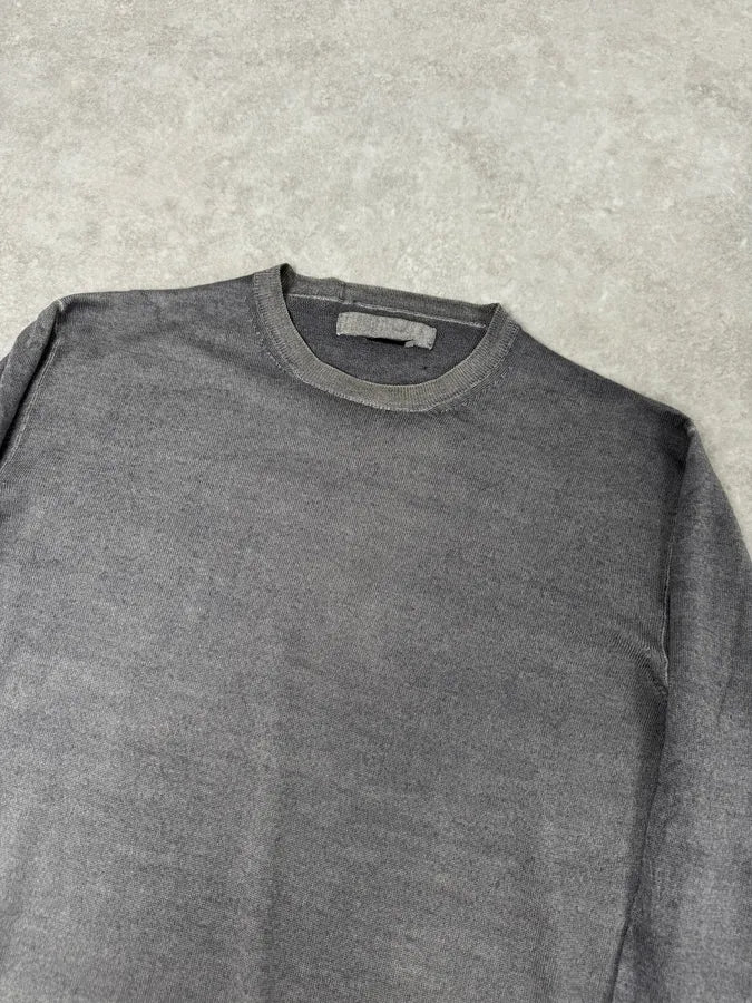 AW2009 Prada Luna Rossa Grey Gradient Classic Sweater JCDnWcn 4